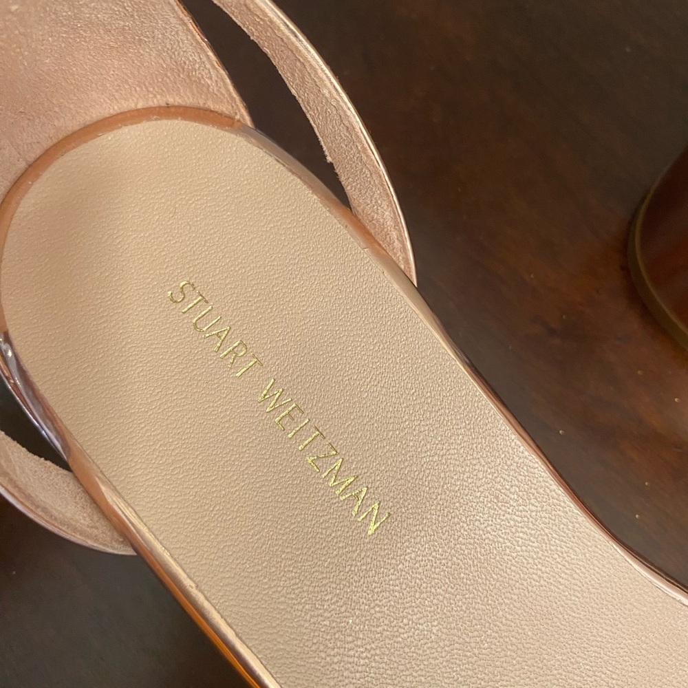 Stuart Weitzman Peewee Beige Glass heels - Picture 4 of 8